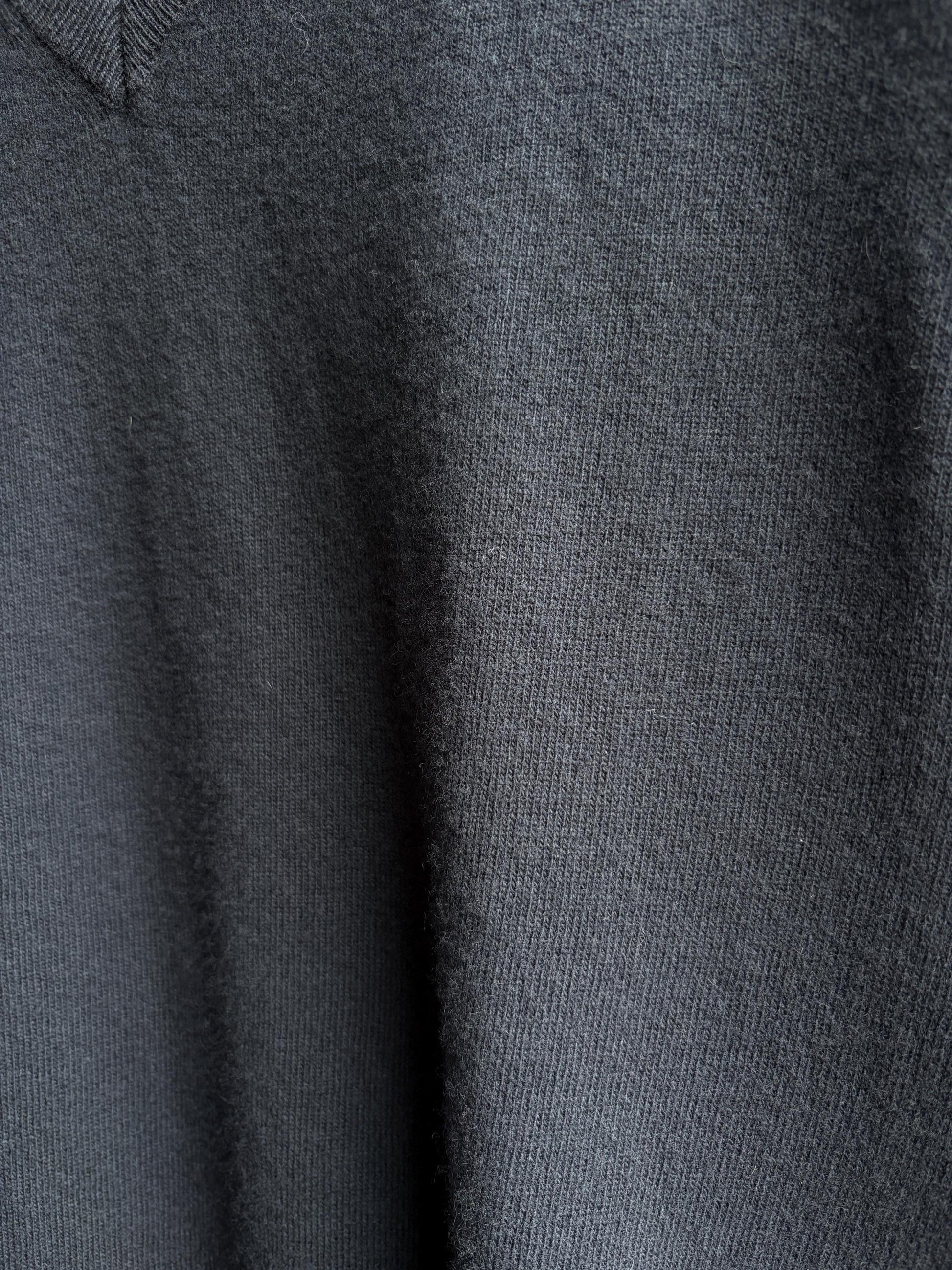 Navy Merino Wool Dark Academia Waistcoat — additional view 9