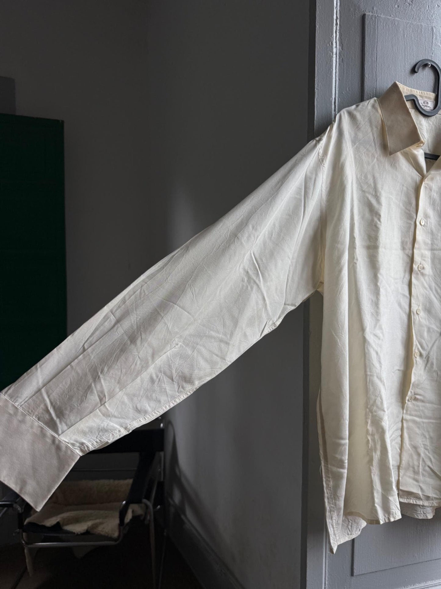 Vintage Italian Luxe Silk Button Up Shirt — additional view 7