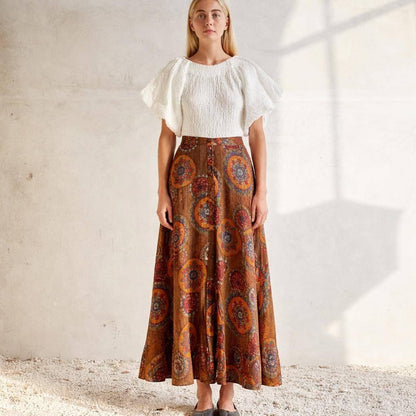 Vintage Desigual Floral Maxi Skirt