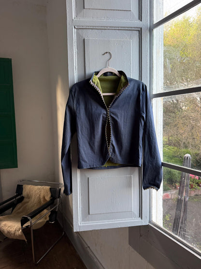 Vintage Y2K Blue and Green Women's Top — additional view 5