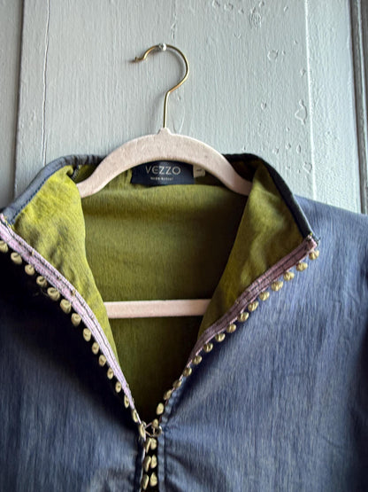 Vintage Y2K Blue and Green Women's Top — additional view 8