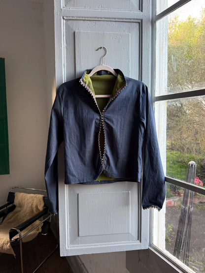 Vintage Y2K Blue and Green Women's Top — additional view 6