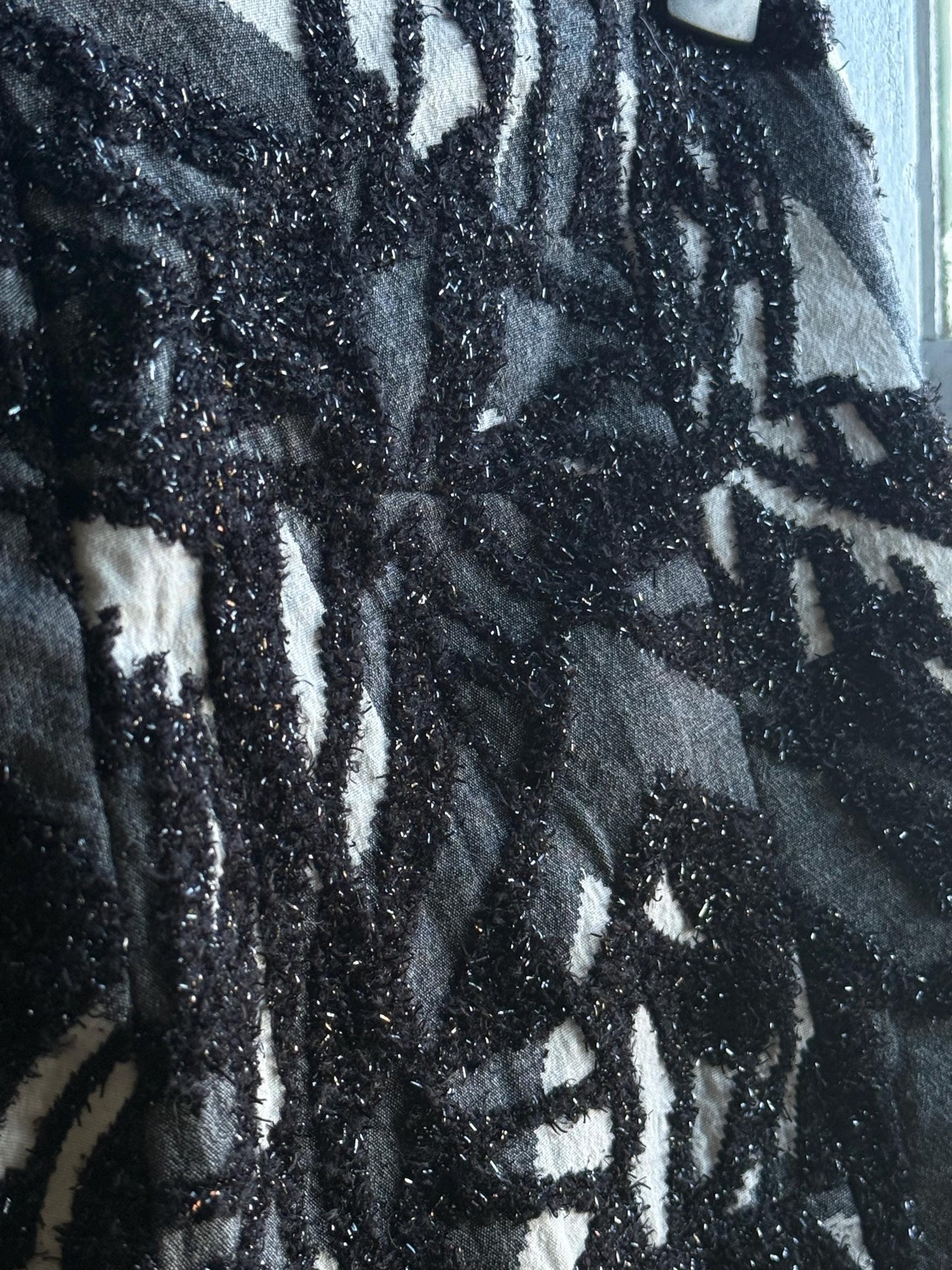 Textured Black and White Mini Skirt — additional view 7