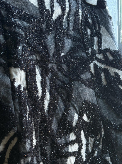 Textured Black and White Mini Skirt — additional view 7