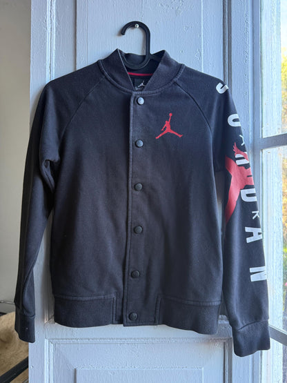 Jordan Black Bomber Jacket for Kids — back view