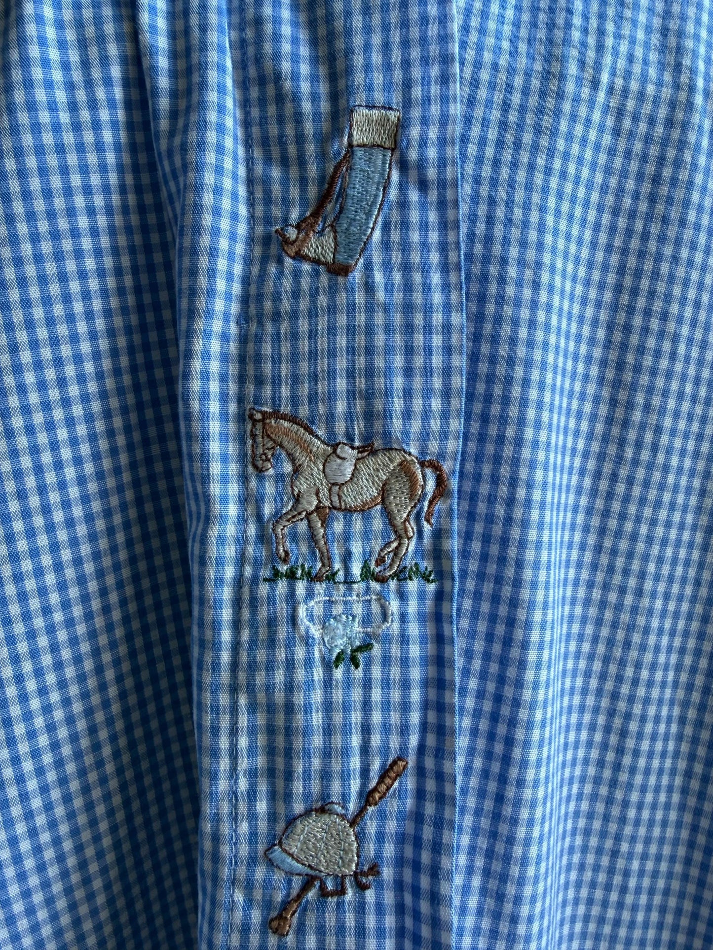 Vintage Embroidered Cowboy Blouse — additional view 8