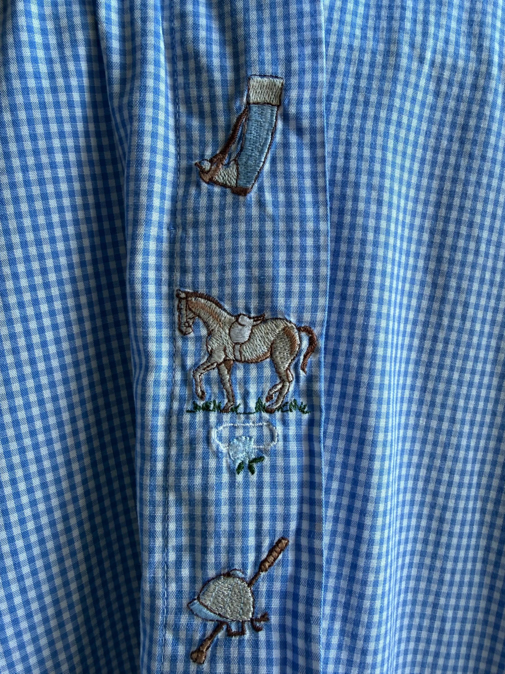 Vintage Embroidered Cowboy Blouse — additional view 8