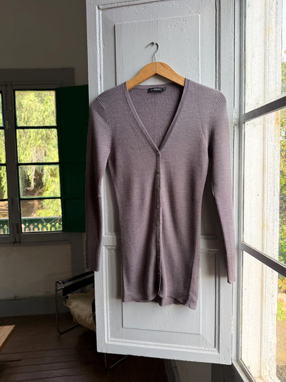 Caroll Brown Wool Blend Women’s Vest — fabric close-up