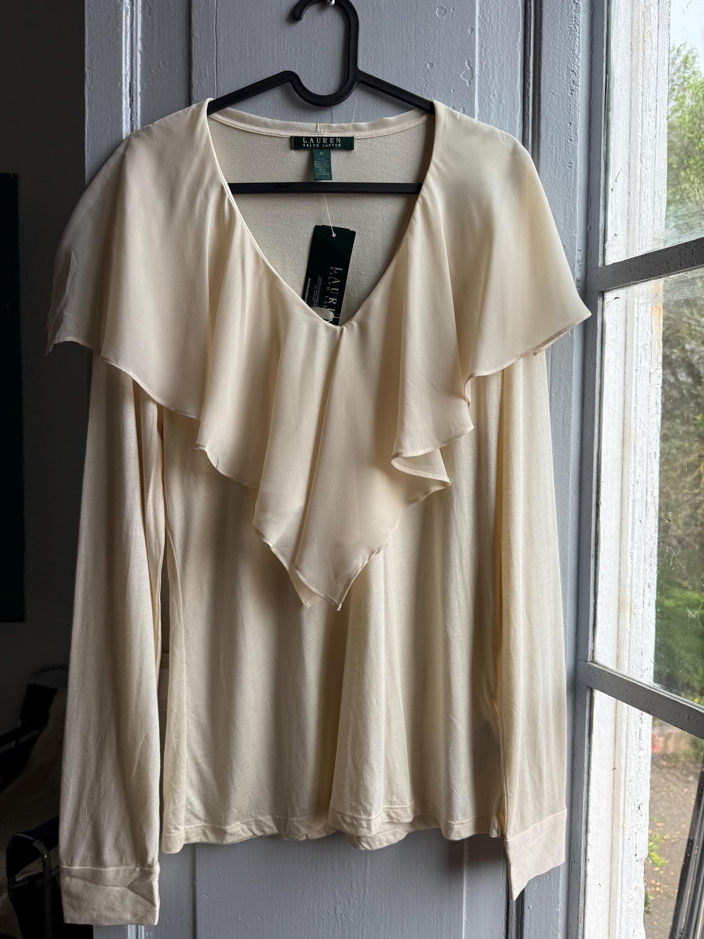 Ruffle Blouse in Classic White — additional view 7