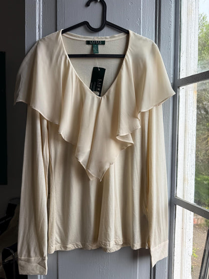 Ruffle Blouse in Classic White — additional view 7