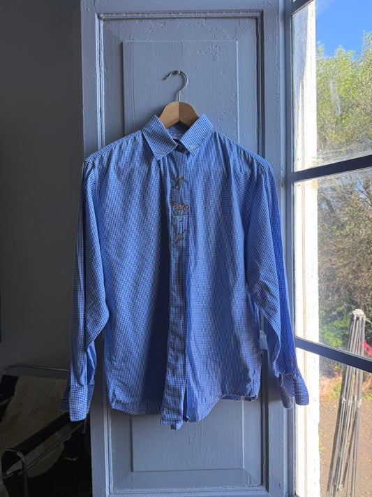 Vintage Embroidered Cowboy Blouse