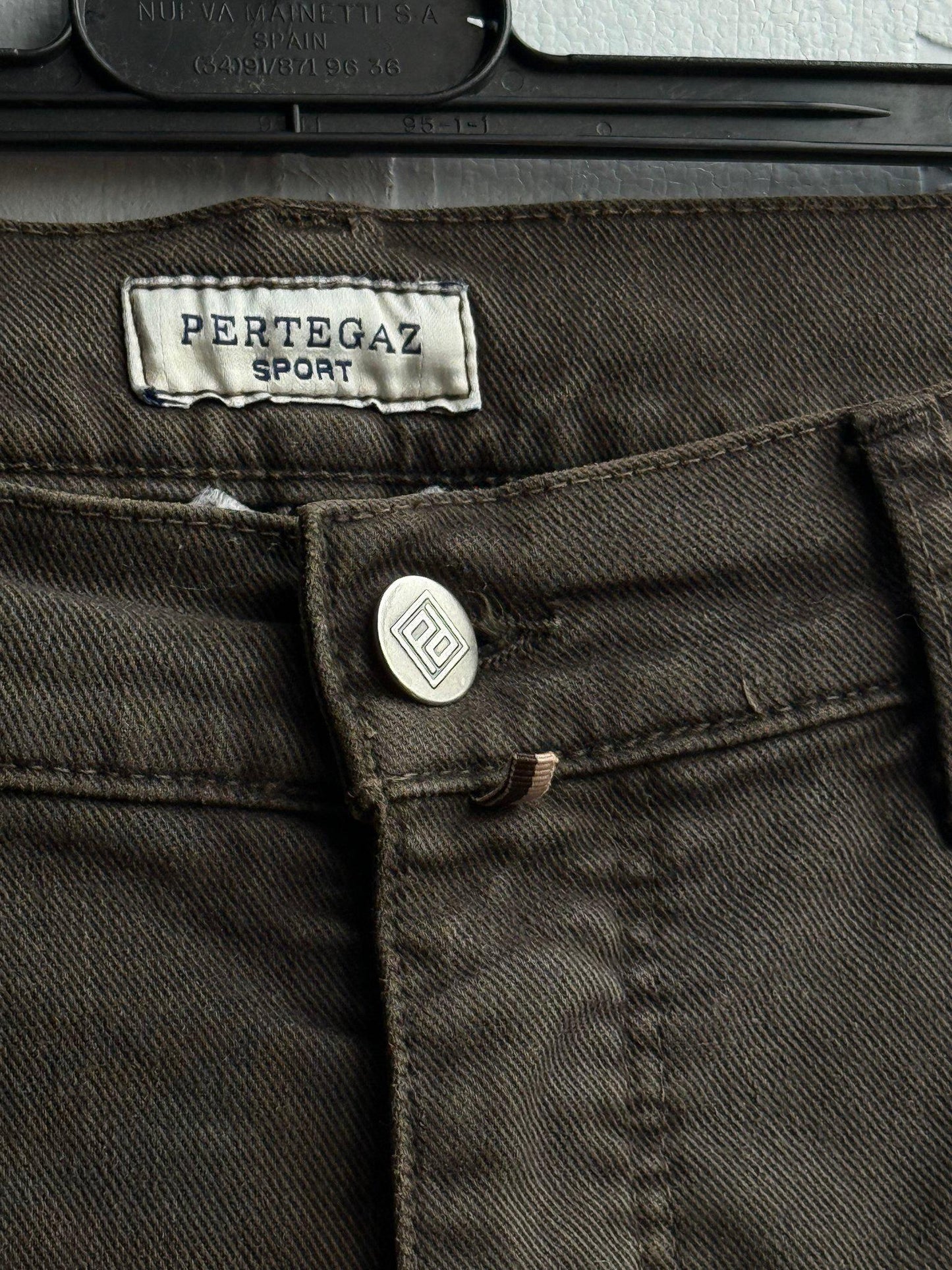 Brown Denim Men’s Shorts — detail