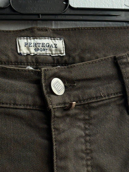 Brown Denim Men’s Shorts — detail