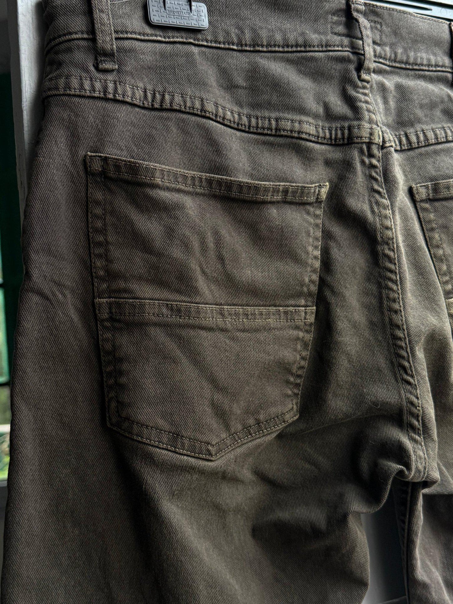 Brown Denim Men’s Shorts — additional view 5
