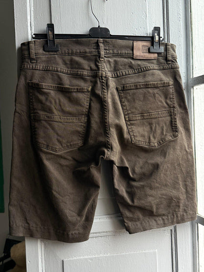 Brown Denim Men’s Shorts — additional view 6