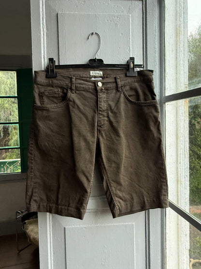 Brown Denim Men’s Shorts — additional view 7