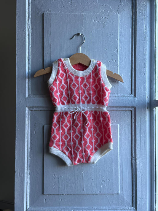 Vintage Retro Baby Romper
