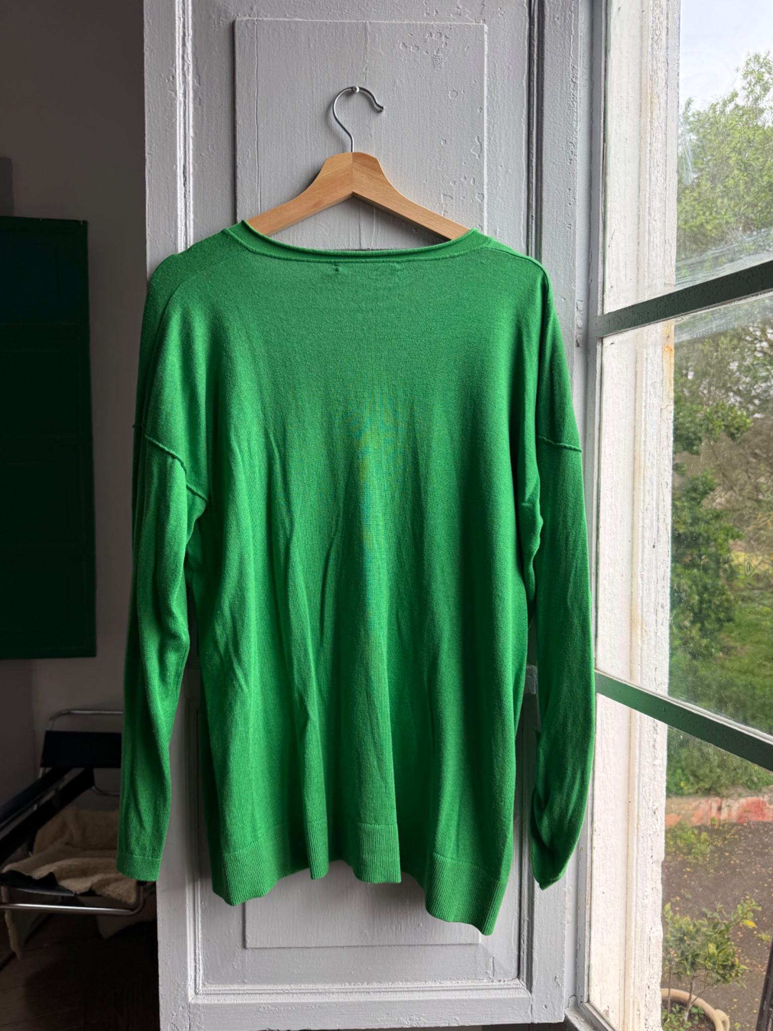 Lauren Ralph Lauren Green V-Neck Shirt — additional view 7