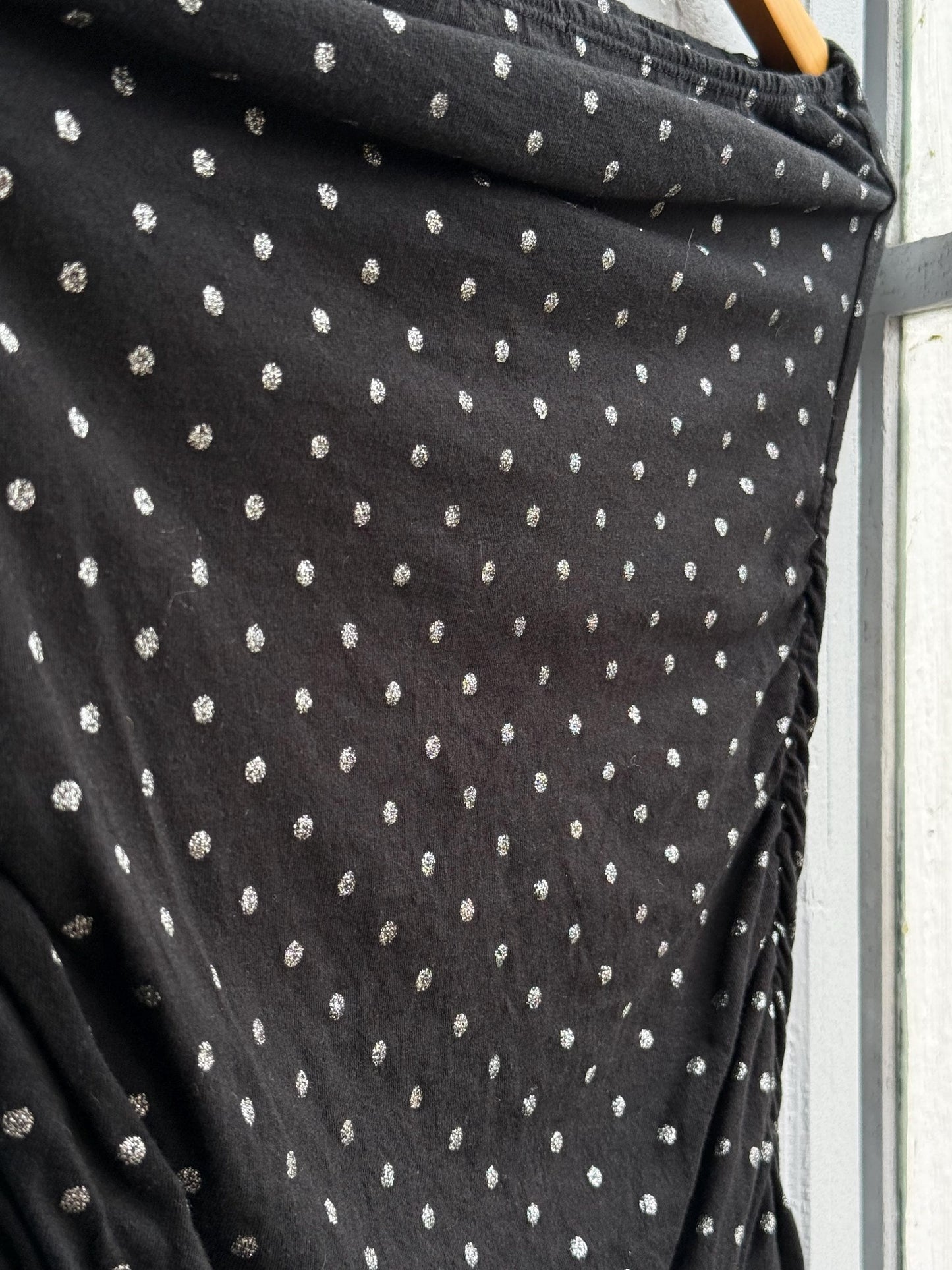 Vintage Black Halter Top With Silver Dots — additional view 6