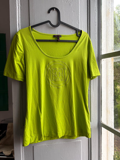 Vintage Escada Green Scoop Neck Tee — additional view 8
