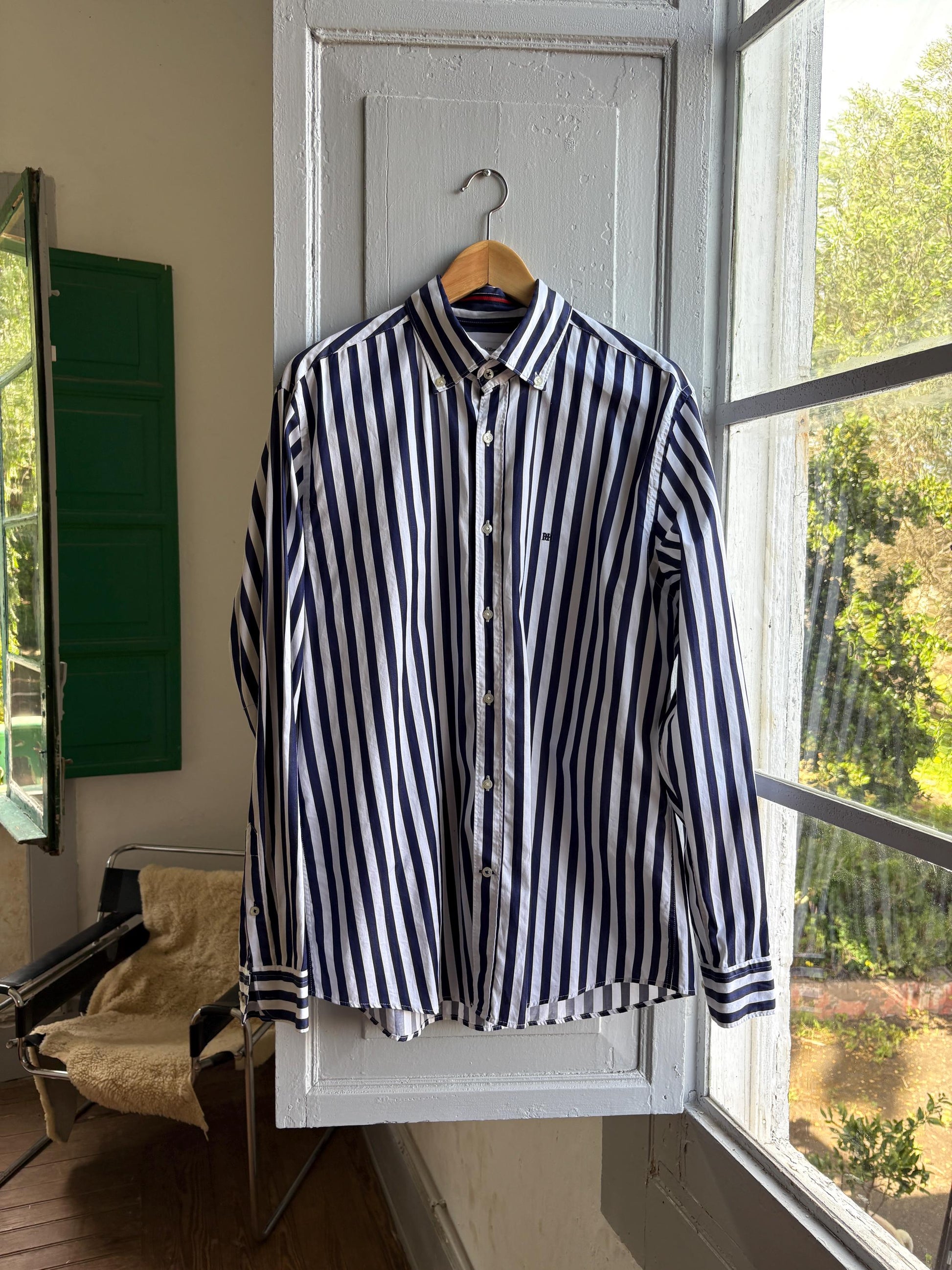 Navy Striped Preppy Shirt — additional view 10