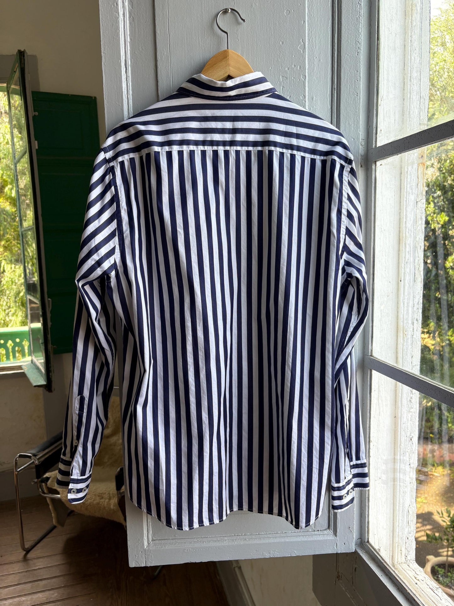 Navy Striped Preppy Shirt — additional view 7