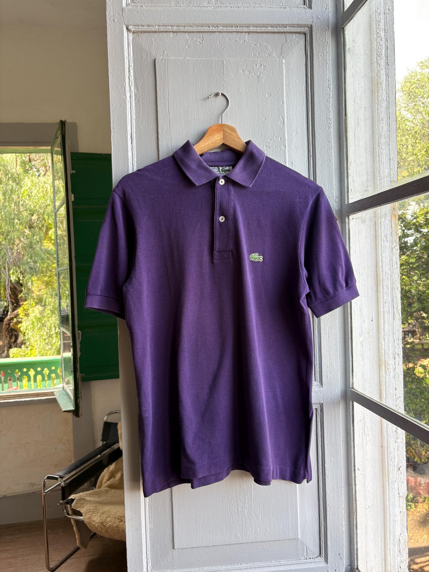 Vintage Purple Lacoste Polo Shirt — additional view 9