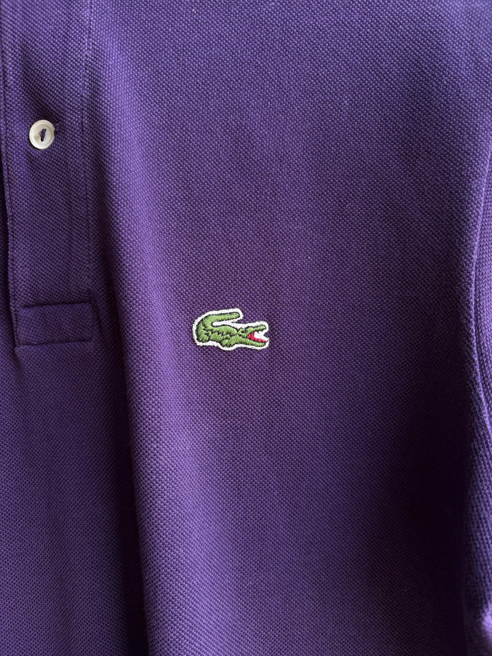 Vintage Purple Lacoste Polo Shirt — additional view 8