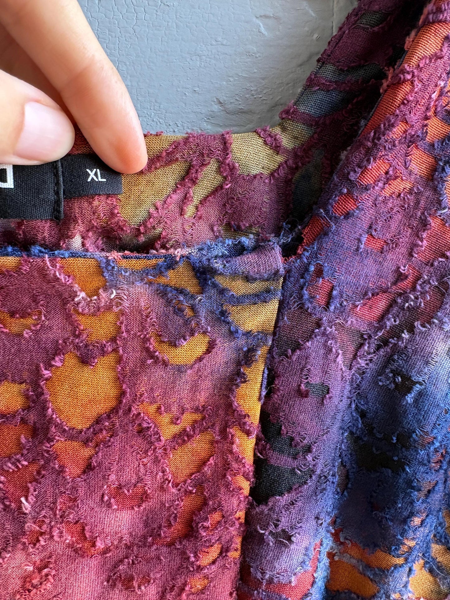 Desigual Colorful Long Sleeve Bodysuit — back view