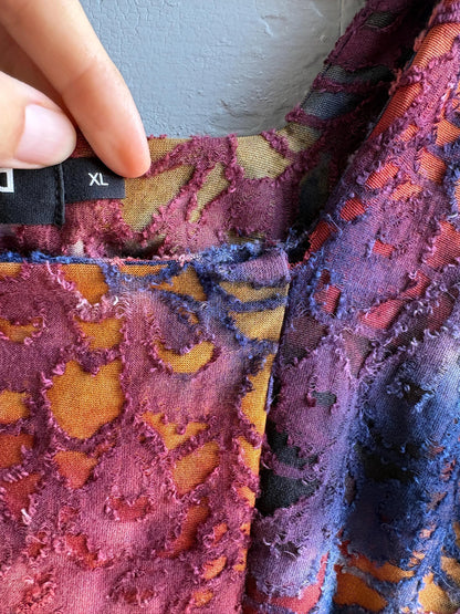 Desigual Colorful Long Sleeve Bodysuit — back view