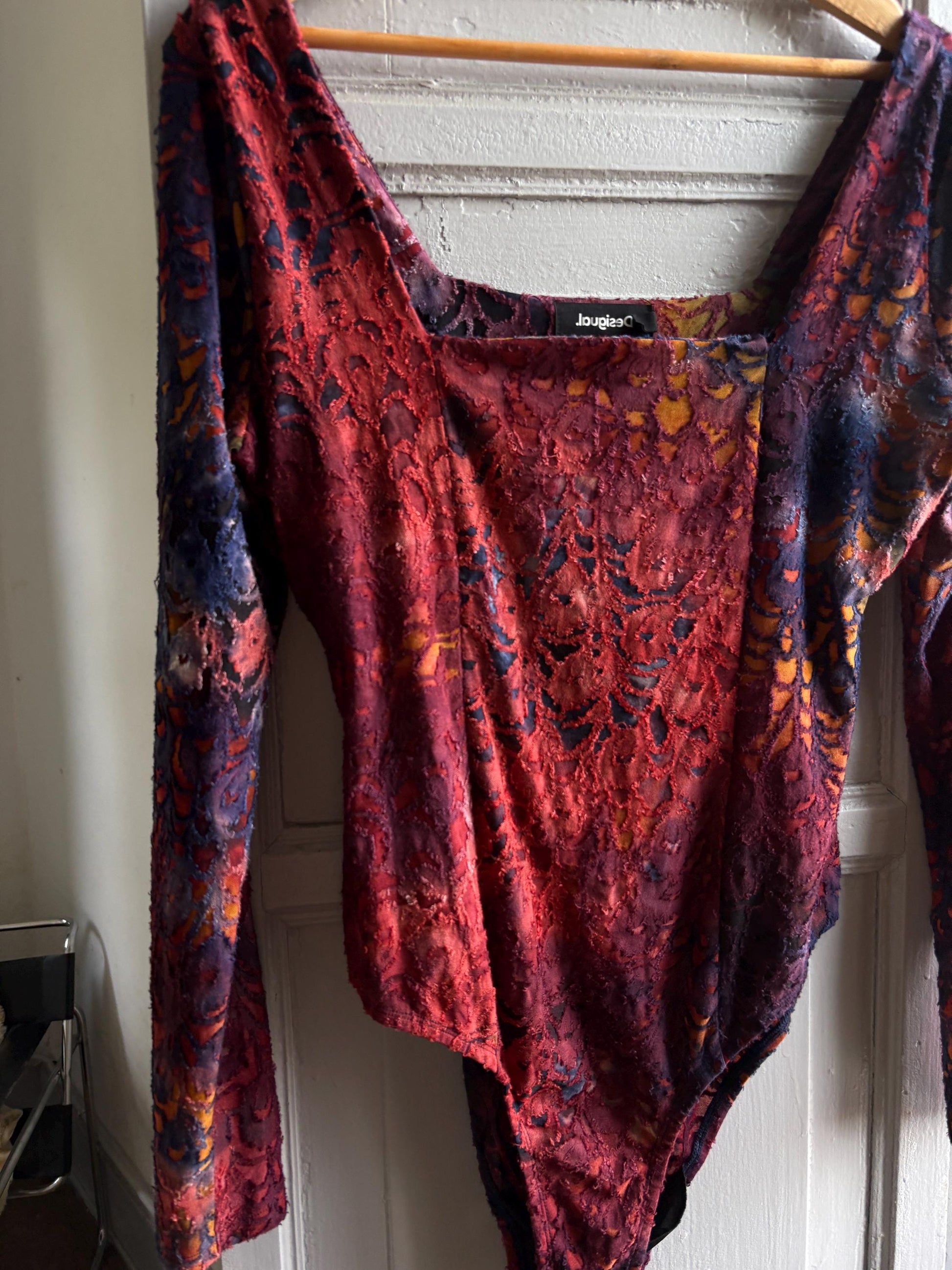 Desigual Colorful Long Sleeve Bodysuit — additional view 9