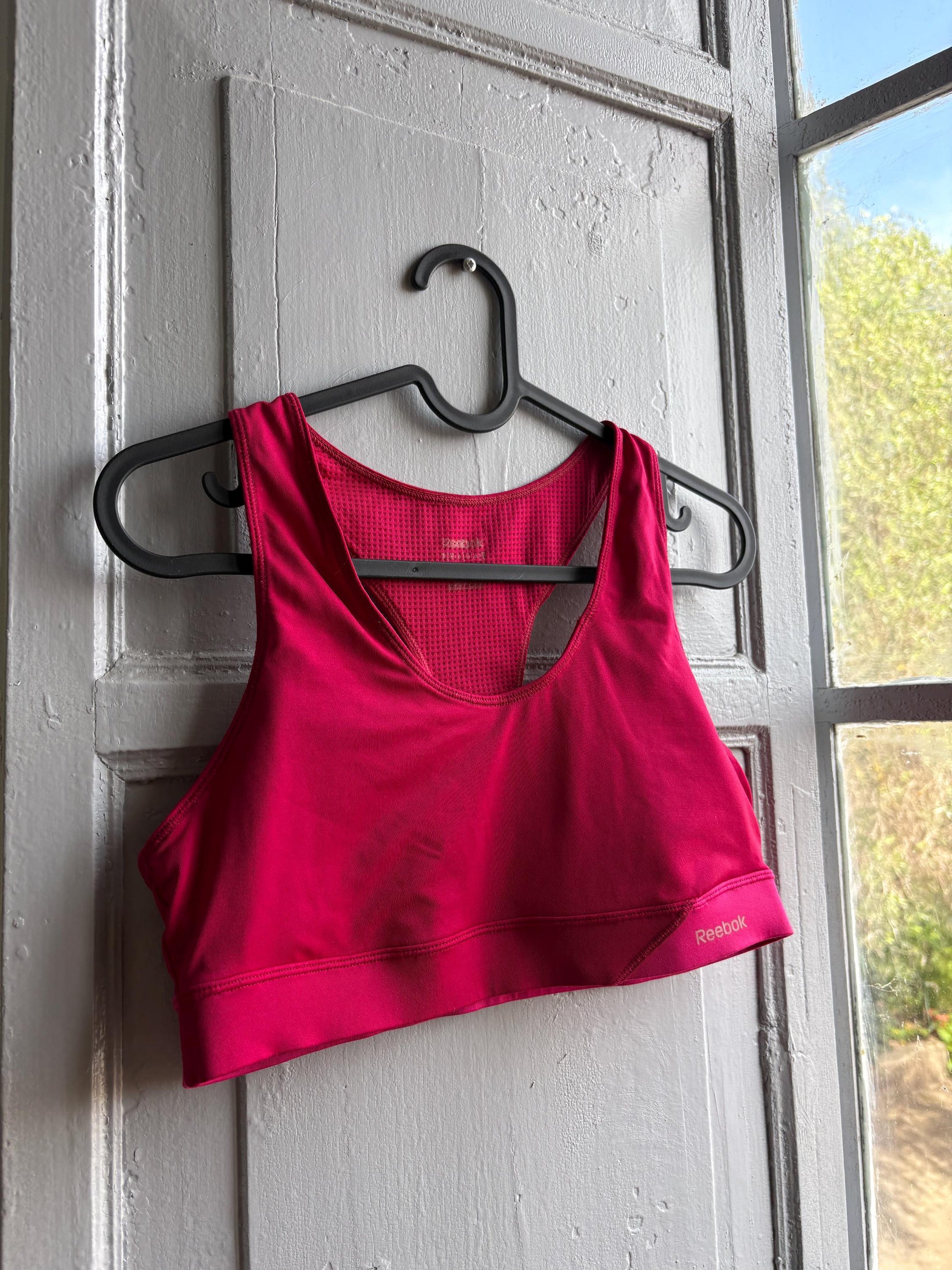 Pink Racerback Sports Top With Mesh Panel — additional view 6