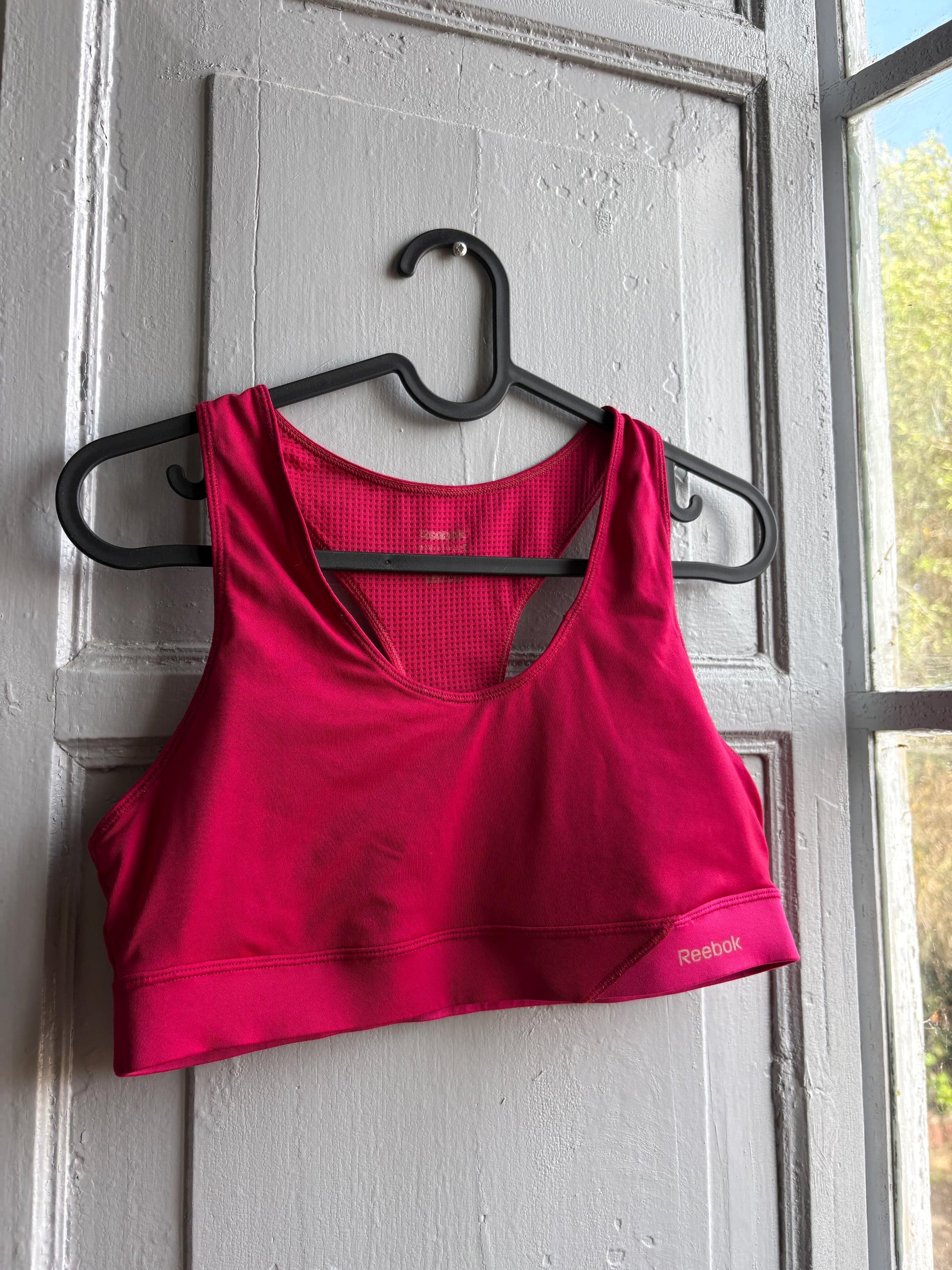Pink Racerback Sports Top With Mesh Panel — additional view 7