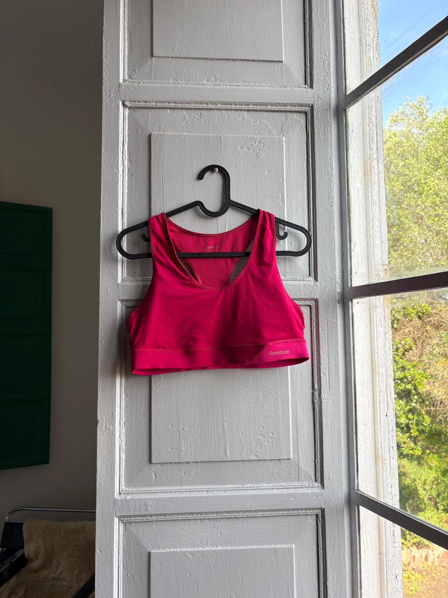 Pink Racerback Sports Top With Mesh Panel — additional view 11