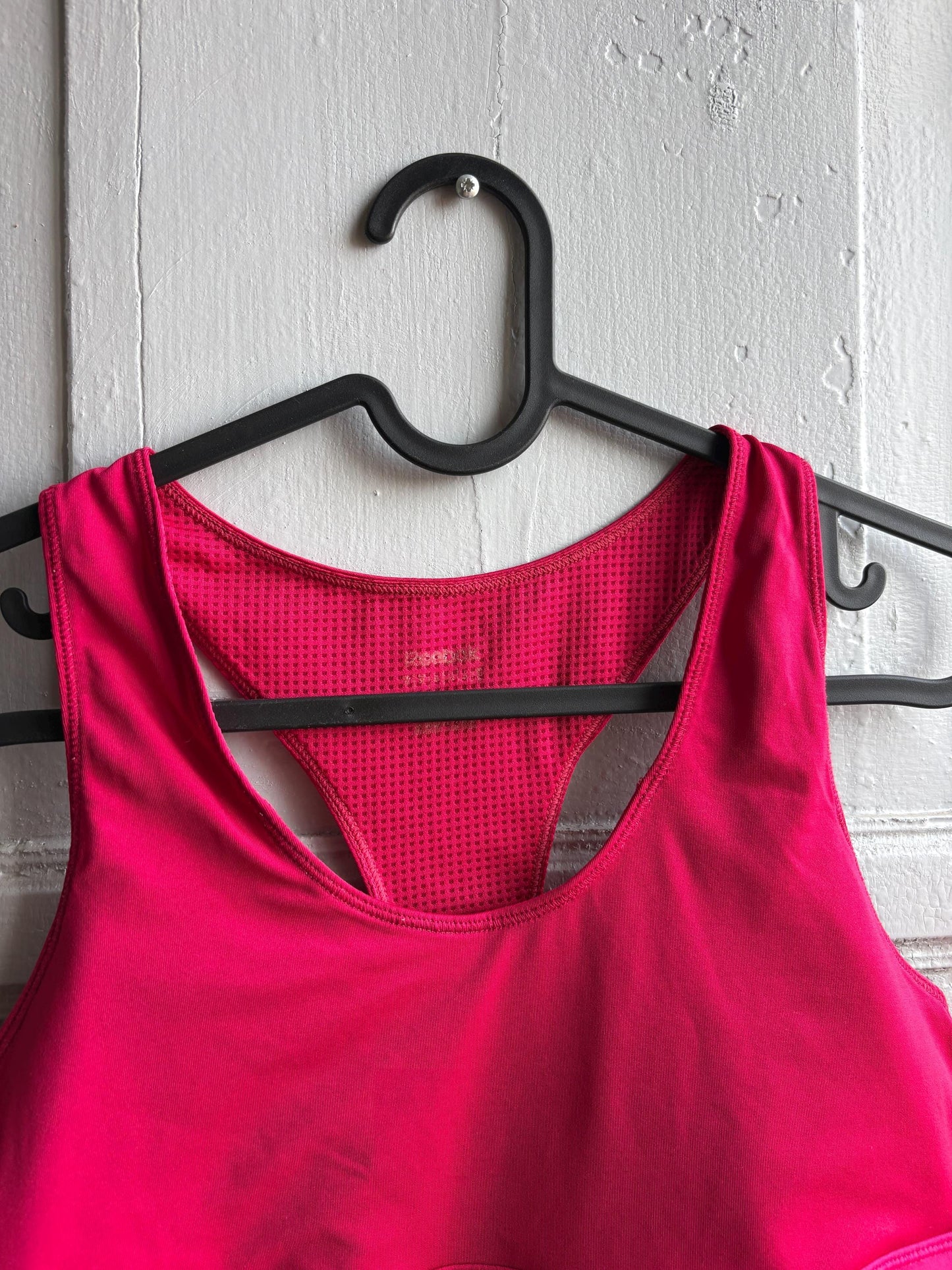 Pink Racerback Sports Top With Mesh Panel — additional view 17