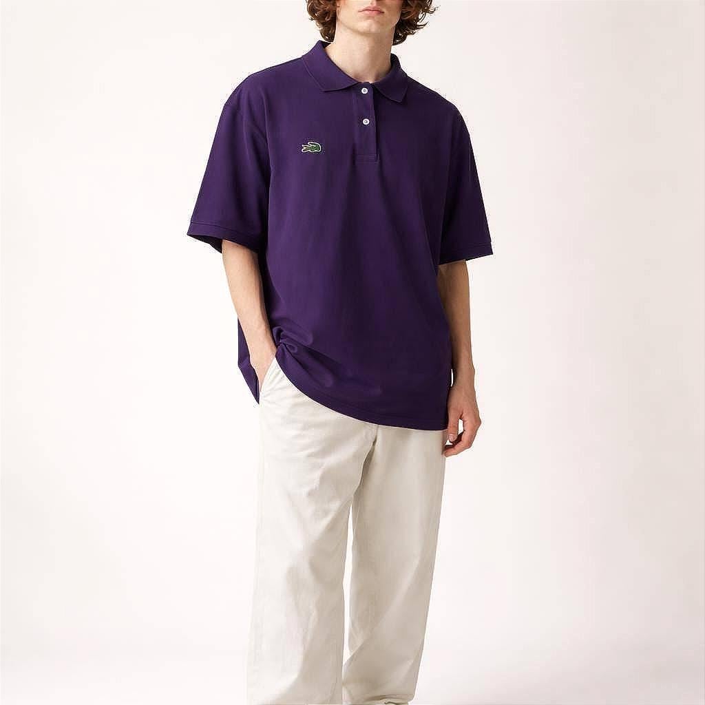 Vintage Purple Lacoste Polo Shirt