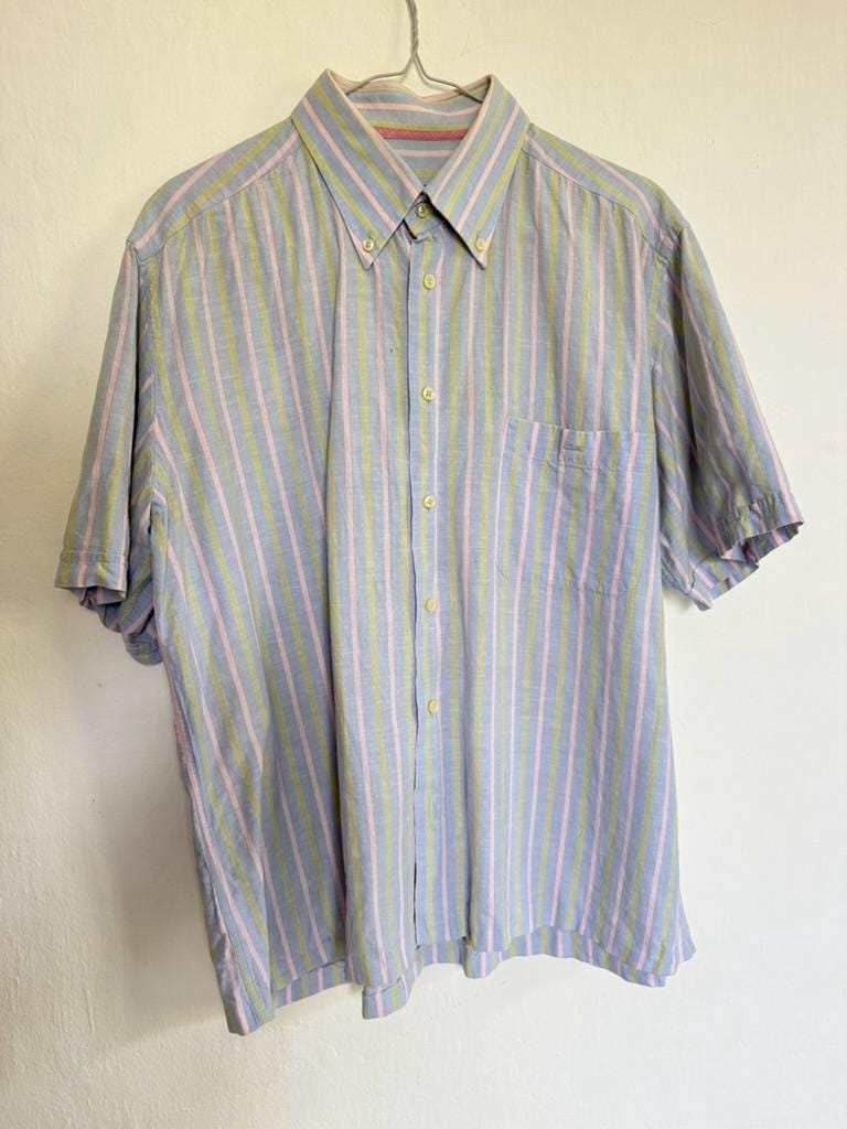 Ungaro White Cotton Short Sleeve Shirt — detail
