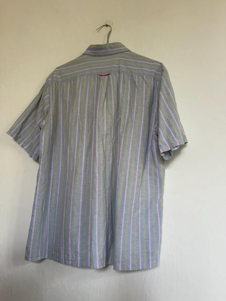 Ungaro White Cotton Short Sleeve Shirt — additional view 7