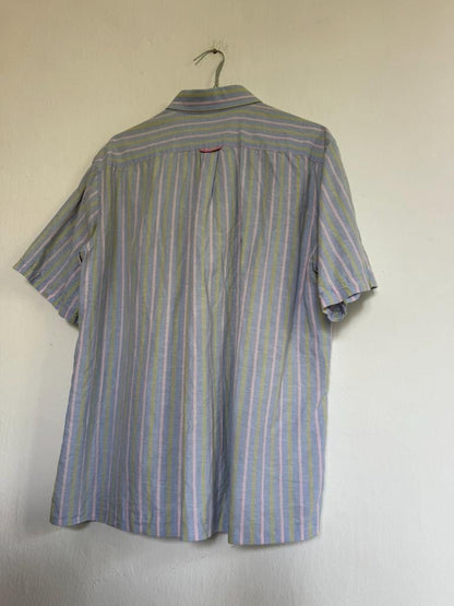 Ungaro White Cotton Short Sleeve Shirt — additional view 7