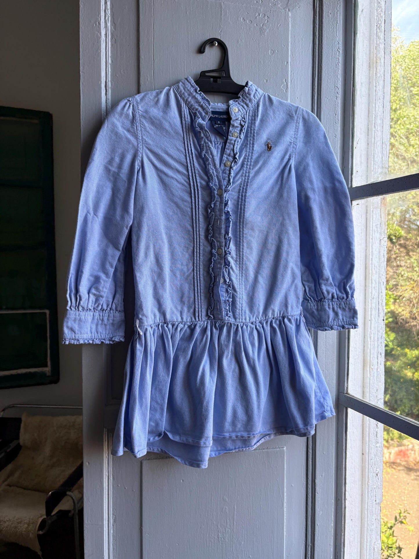 Ralph Lauren Light Blue Cotton Dress — additional view 7