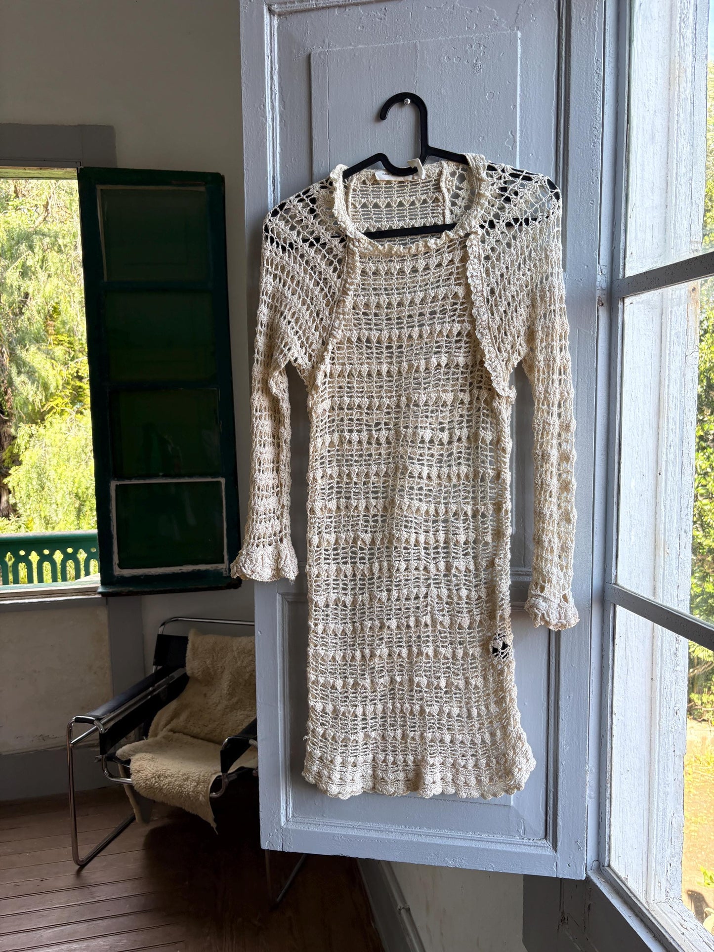 Vintage Isabel Marant Étoile Off-White Knit Dress — additional view 10