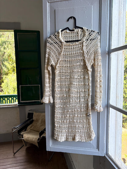 Vintage Isabel Marant Étoile Off-White Knit Dress — additional view 10