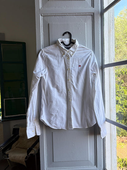 Cotton White Button-Up Shirt For Boys — additional view 11