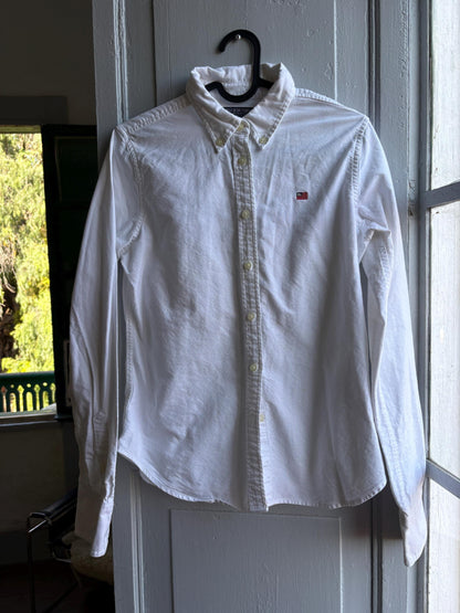 Cotton White Button-Up Shirt For Boys — additional view 10