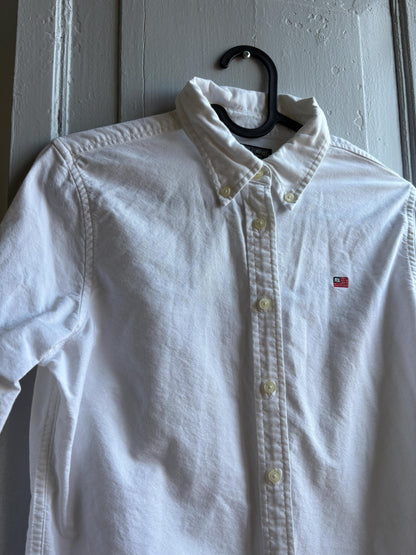 Cotton White Button-Up Shirt For Boys — additional view 5