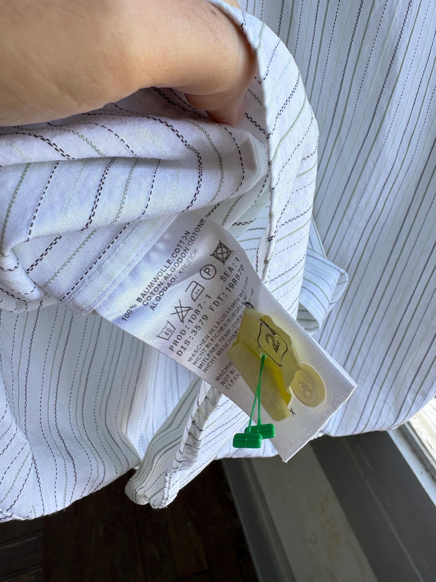 Vintage Stripe Cotton Oxford Shirt — additional view 11