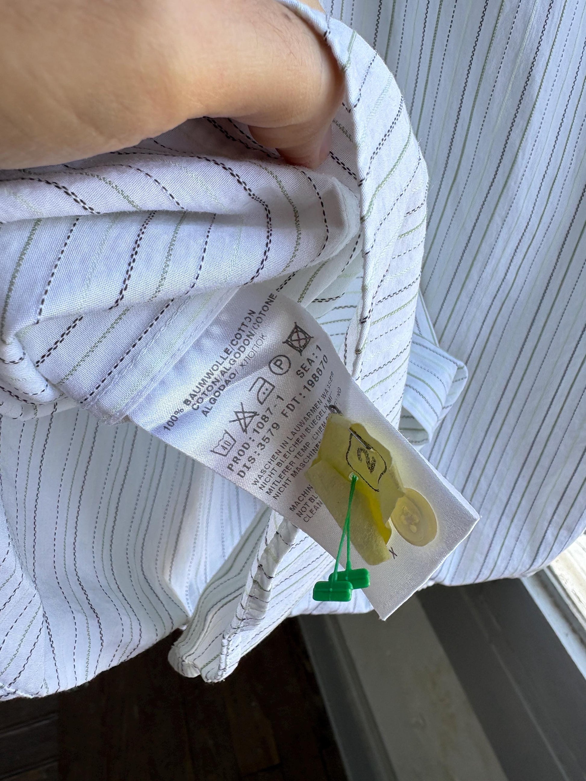 Vintage Stripe Cotton Oxford Shirt — additional view 11