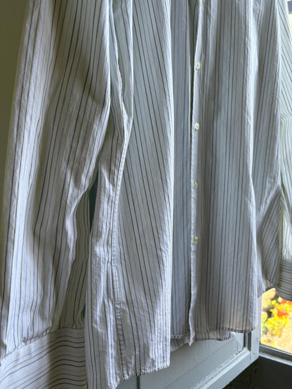 Vintage Stripe Cotton Oxford Shirt — additional view 12