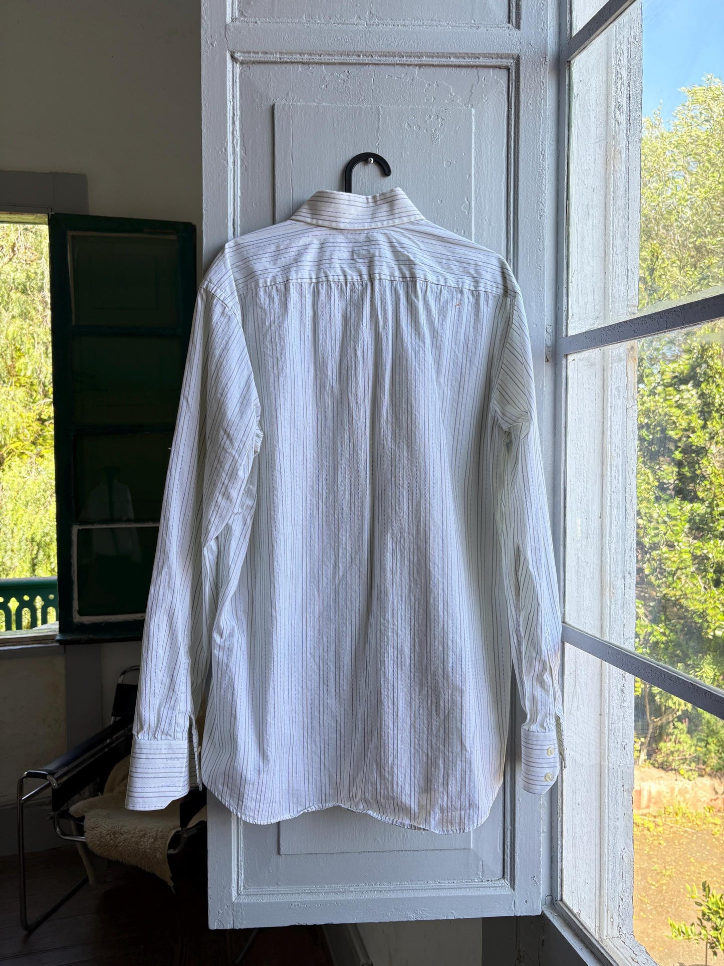 Vintage Stripe Cotton Oxford Shirt — additional view 6