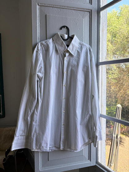 Vintage Stripe Cotton Oxford Shirt — additional view 5